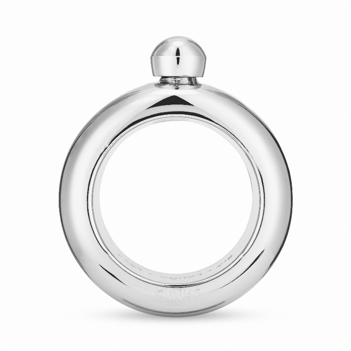 Blush Silver Plastic Bangle Flask