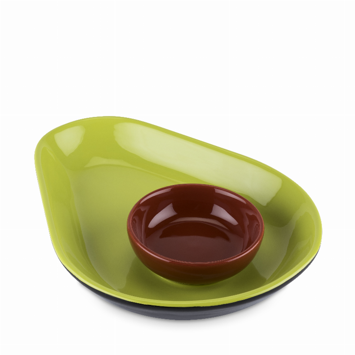 Truezoo Avocado Chip and Dip Tray