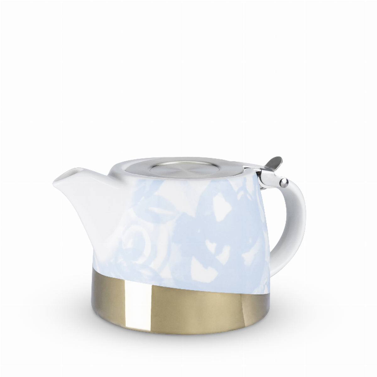 Harper Blue Floral Ceramic Teapot and Infuser by Pinky Up