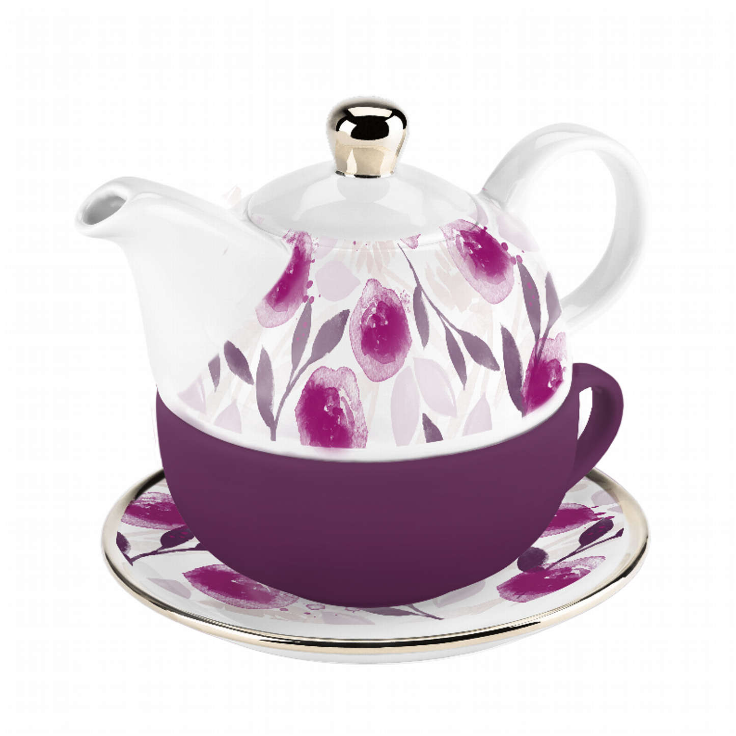 Addison Berry Floral Tea for One Set by Pinky Up