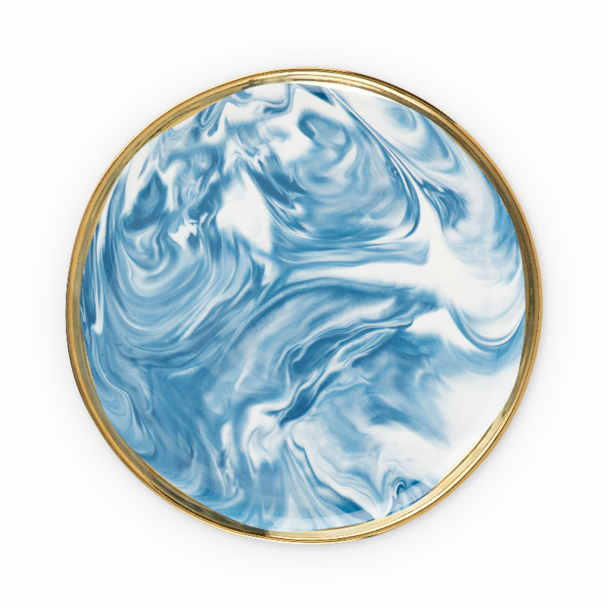 Marbled Ceramic Appetizer Plate by Twine