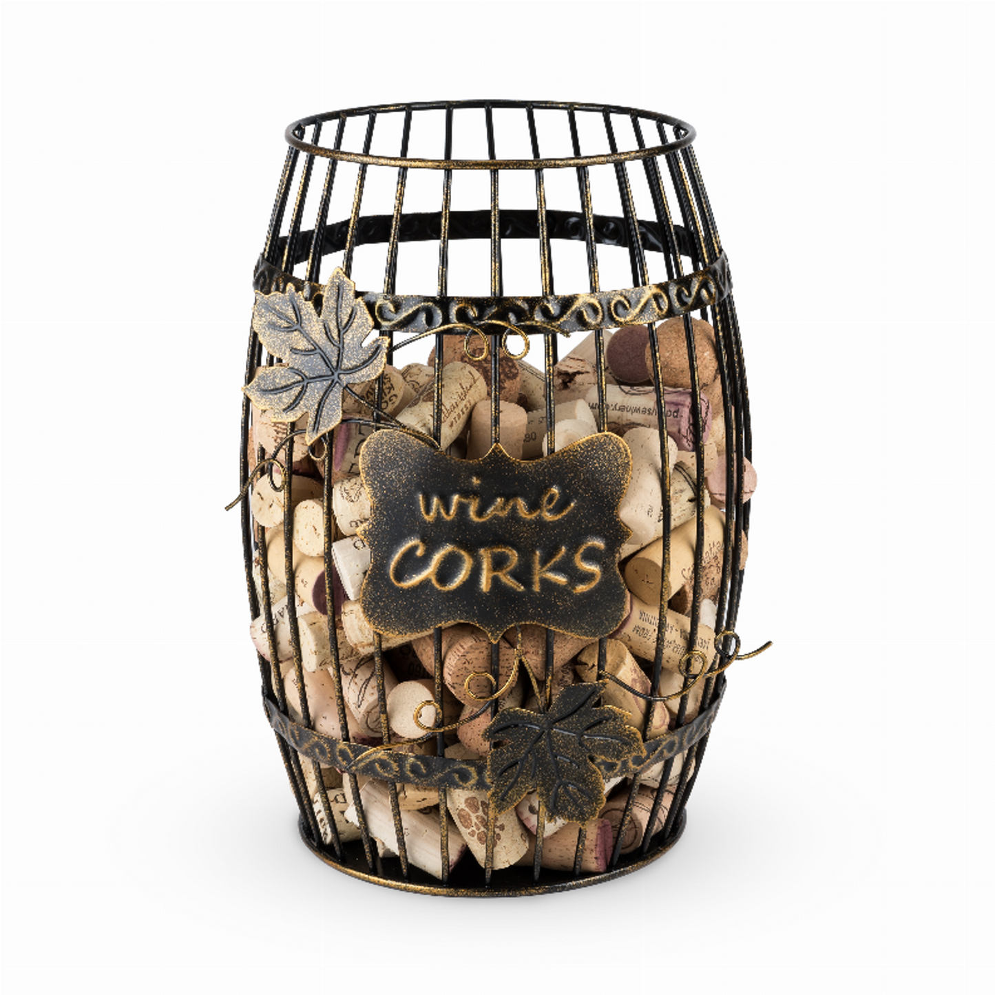 Wine Barrel Cork Display, Bronze Iron