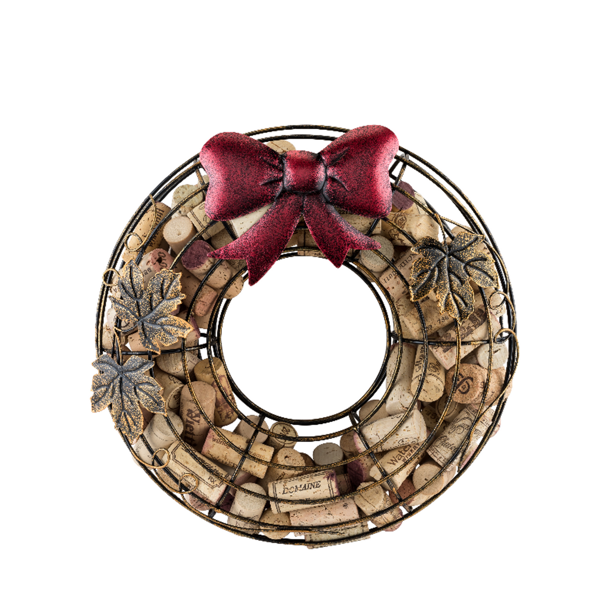 Holiday Wreath Wine Cork Holder