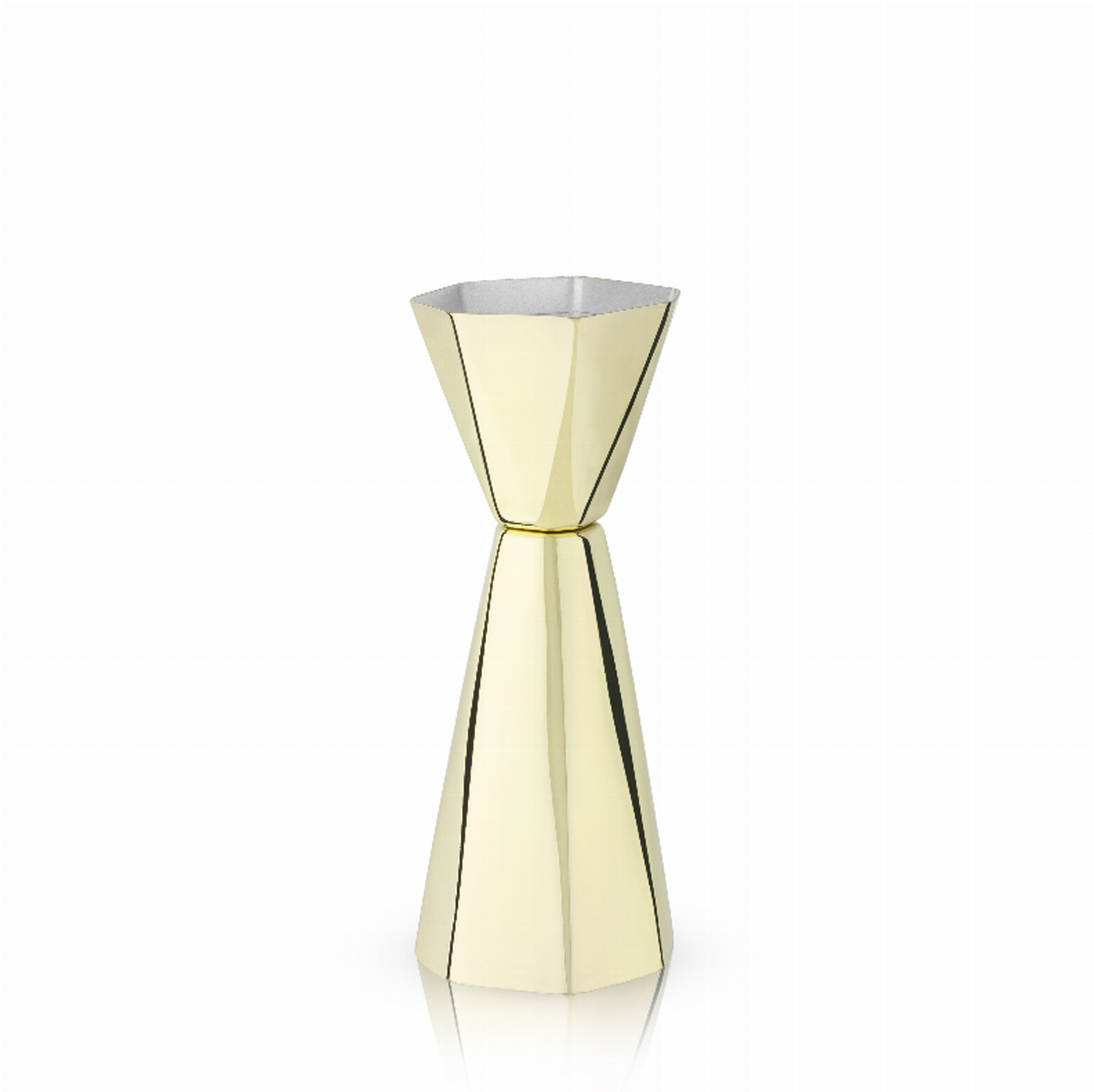 Faceted Gold Jigger by Viski