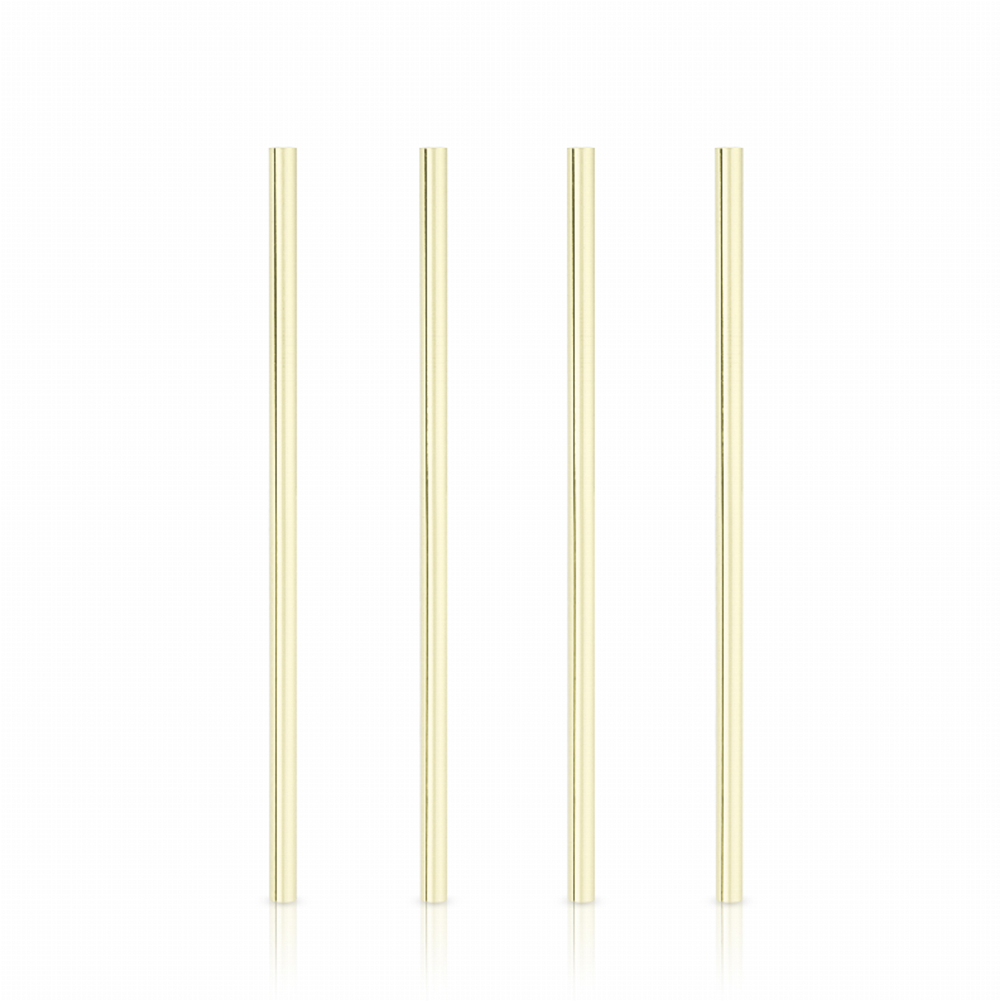 Wide Gold Cocktail Straws by Viski, Set of 4
