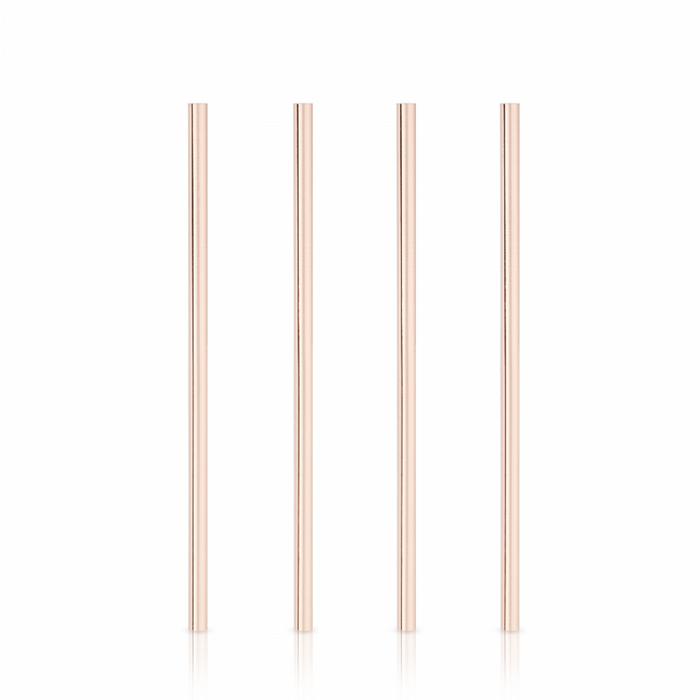 Wide Copper Cocktail Straws by Viski, Set of 4