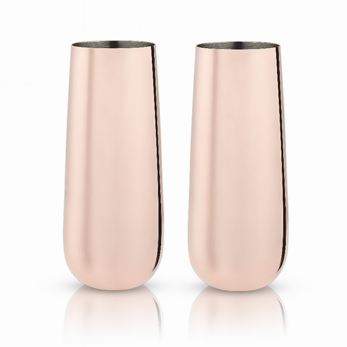 Copper Stemless Champagne Flutes by Viski