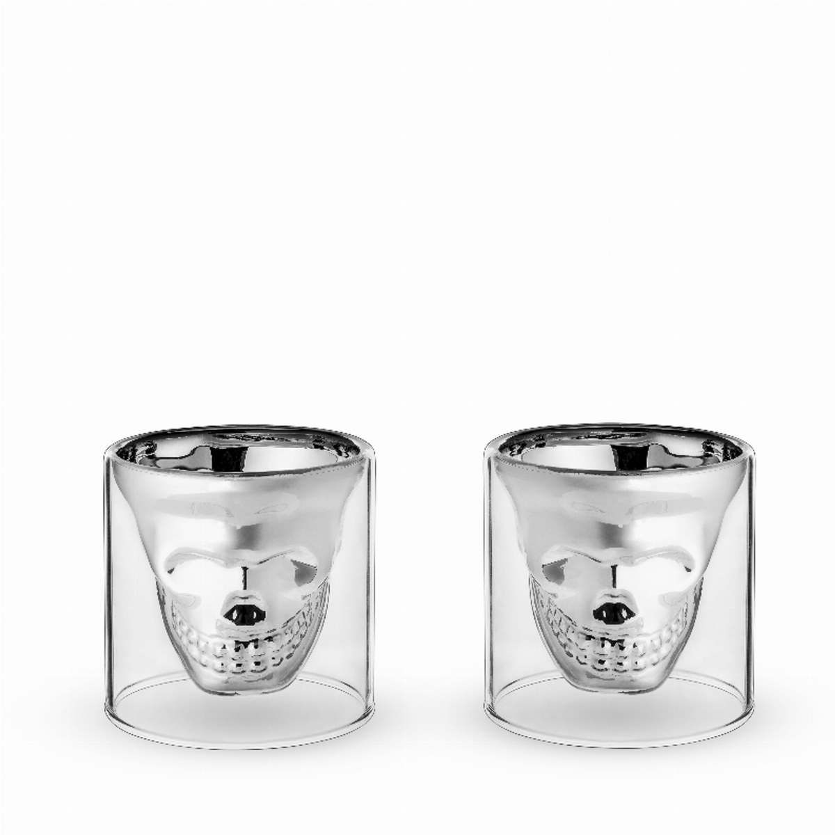 Foster & Rye Skull Shot Glasses, Set of 2
