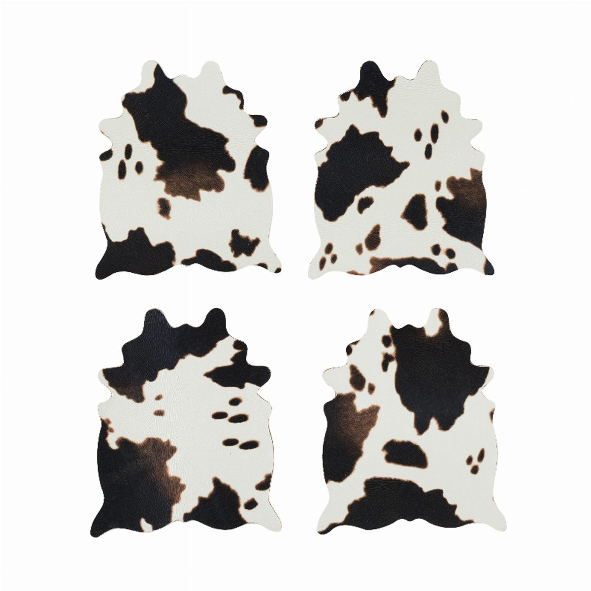 Foster & Rye Cowhide Coasters, Set of 4
