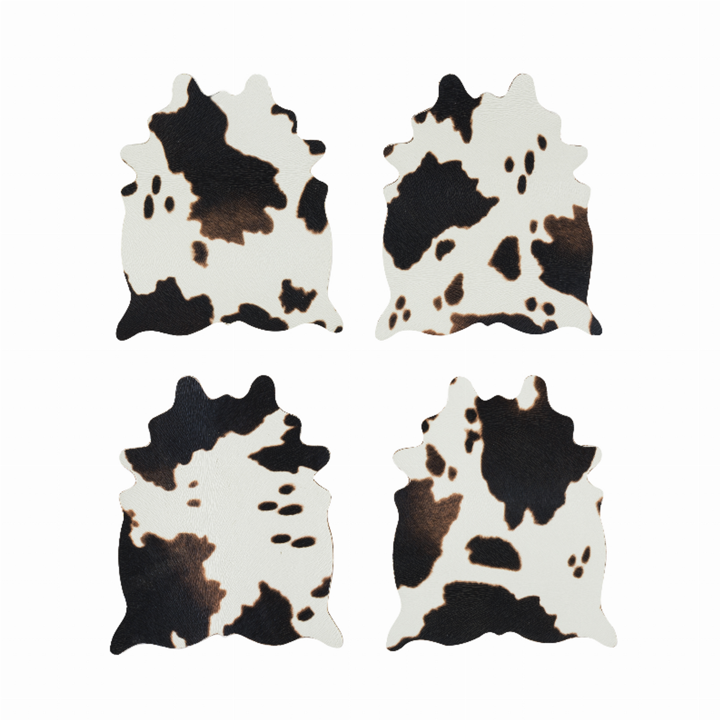 Foster & Rye Cowhide Coasters, Set of 4
