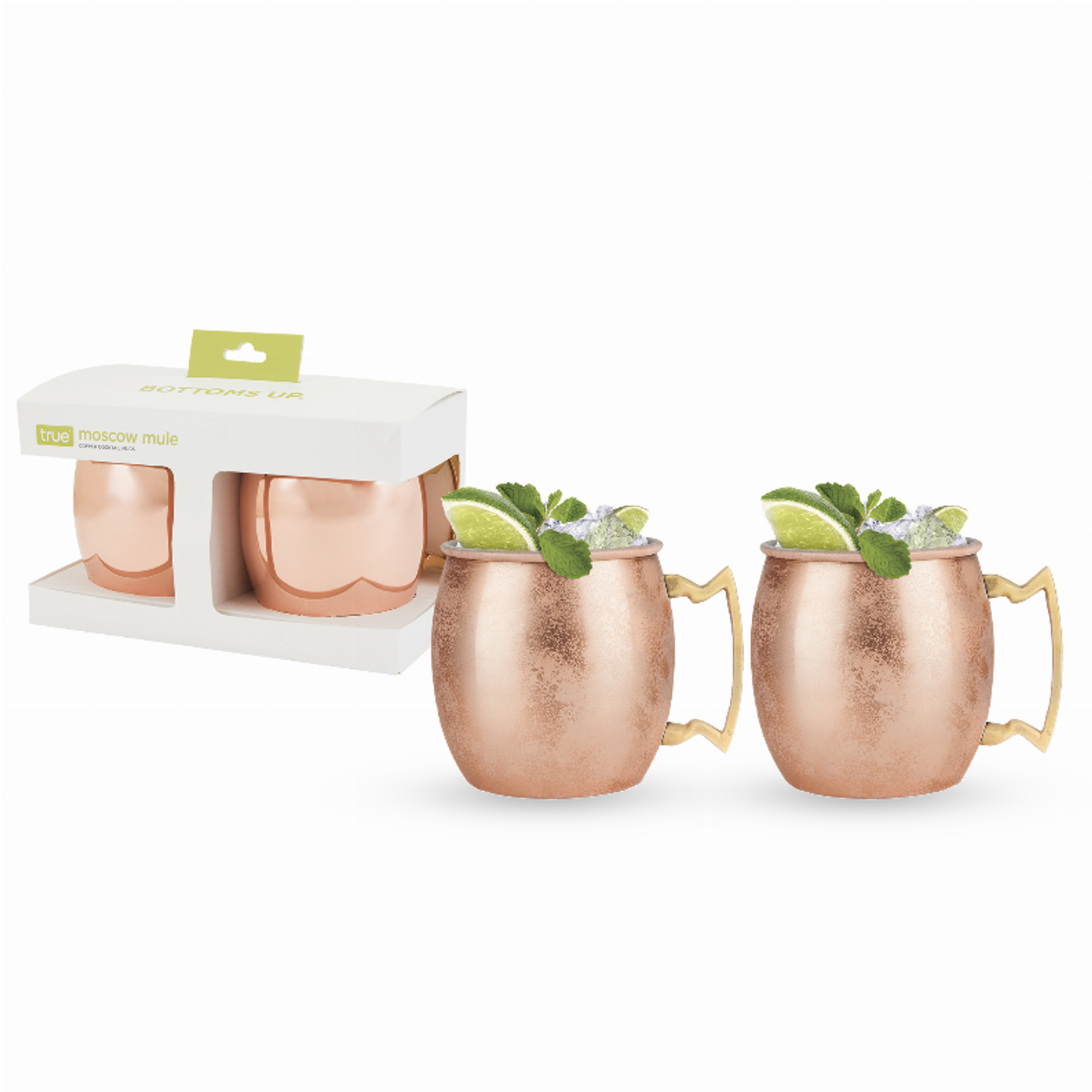 Moscow Mule Copper Cocktail Mugs by True, Set of 2