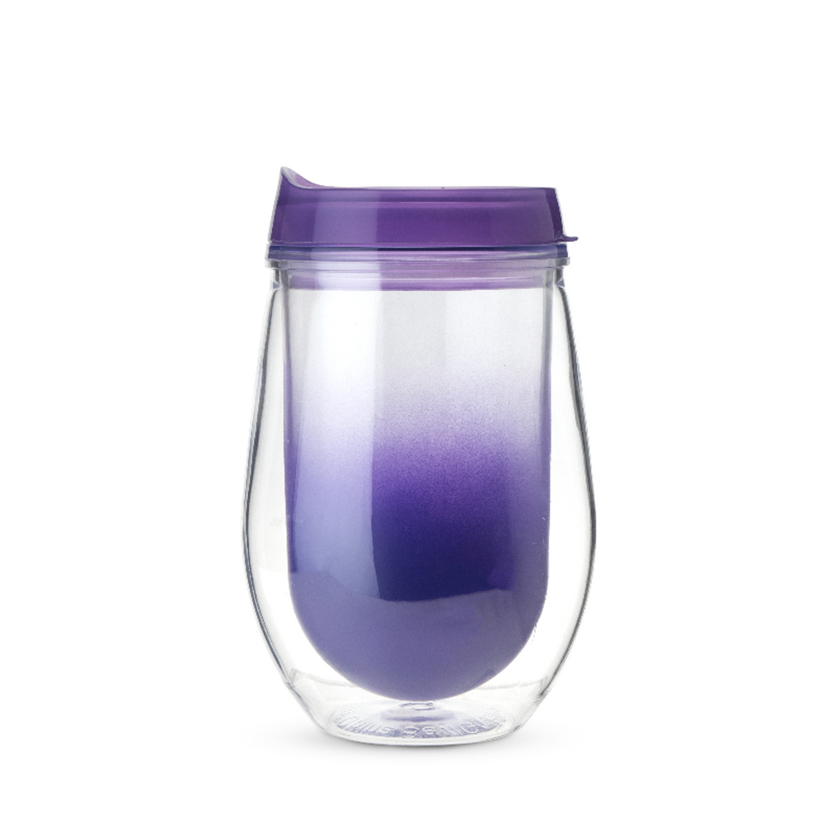 Traveler Double-Walled Wine Tumbler in Purple Ombre by True
