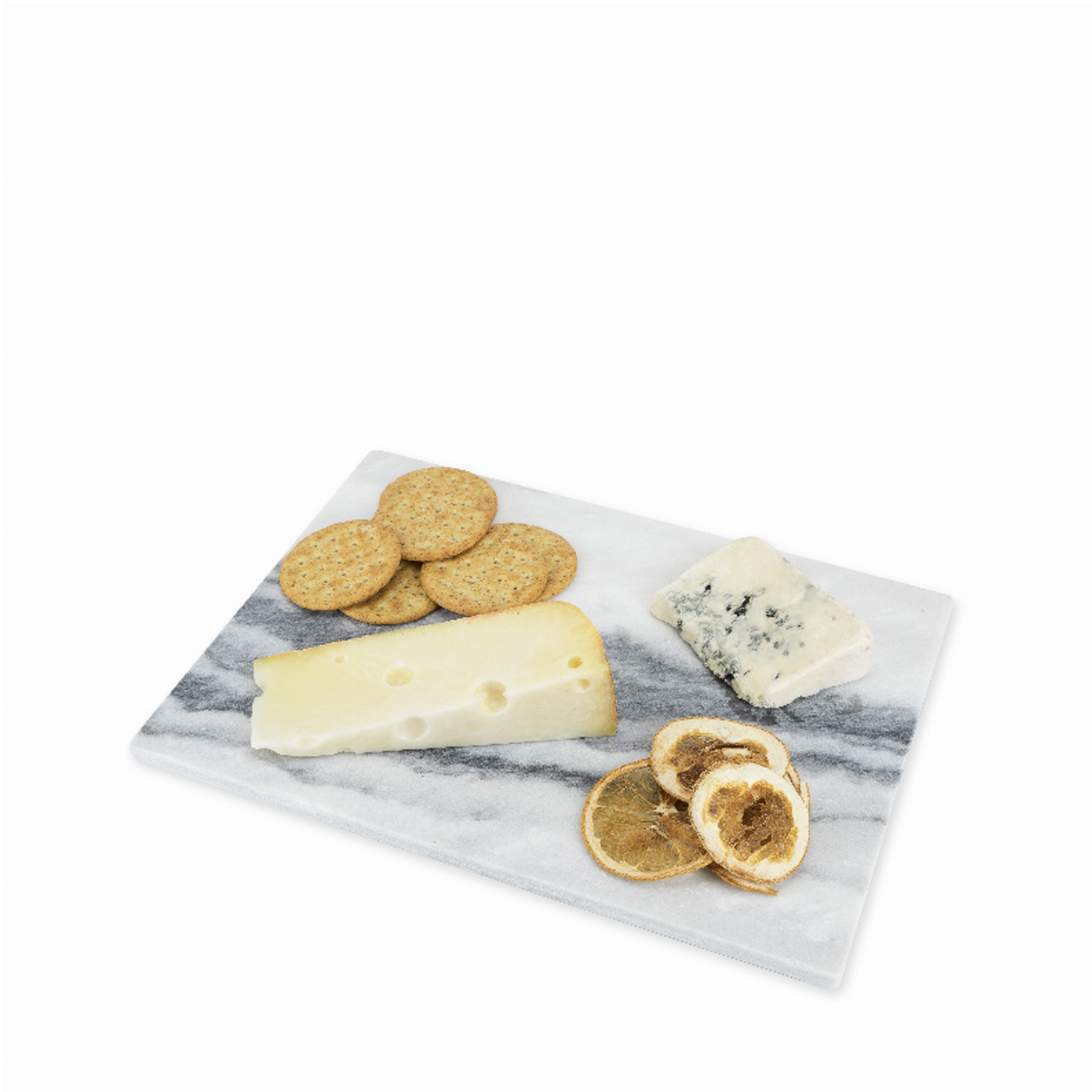 True Elegance Rectangular Marble Cheeseboard, Gray