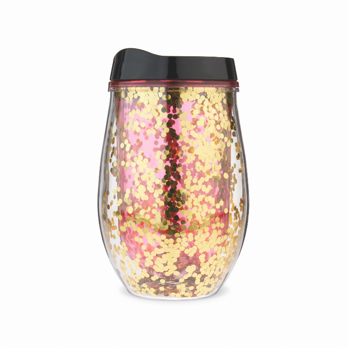 Blush Cosmo Glitter Stemless Wine Tumbler