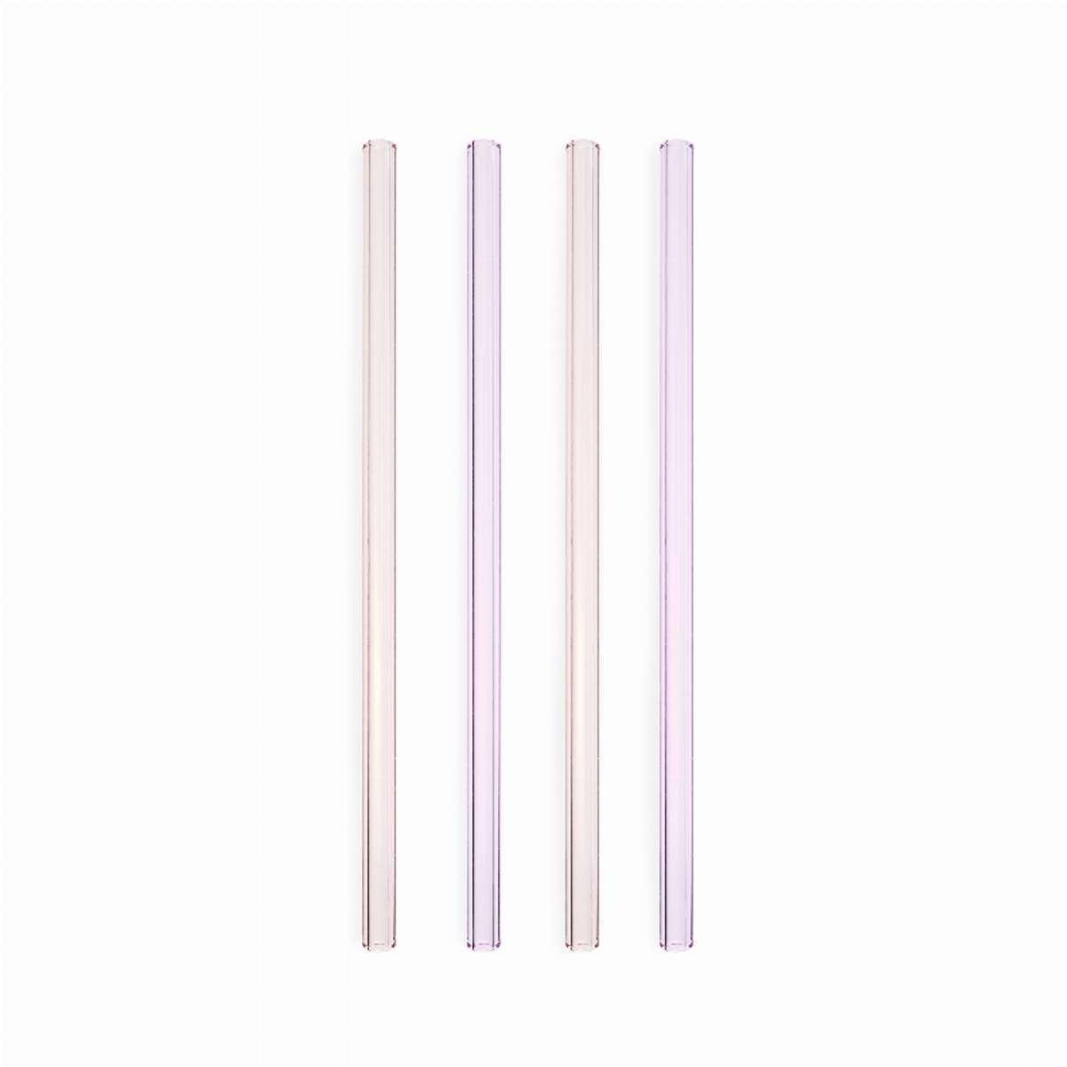 Blush Radiance Glass Straws, Set of 4
