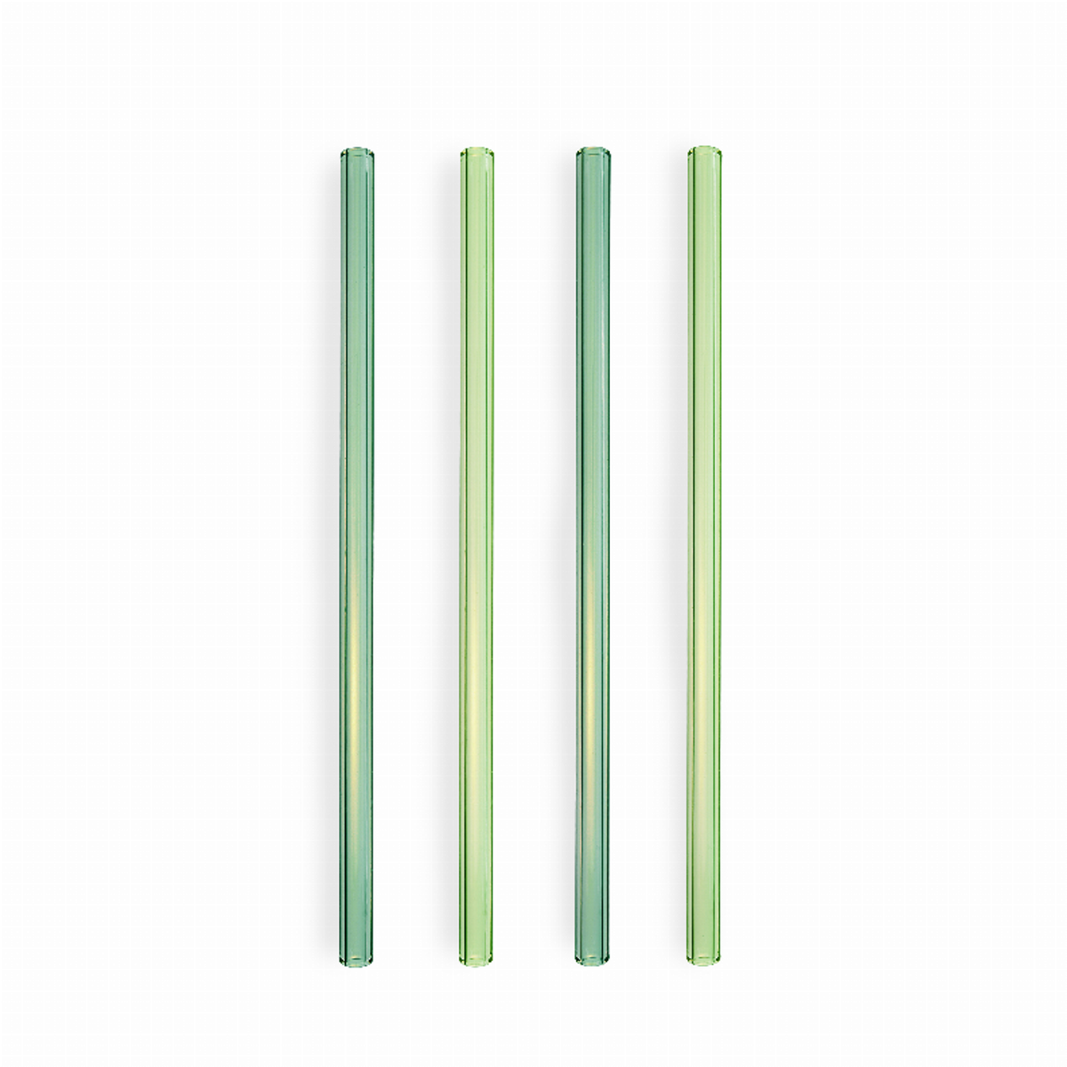 Twine Woodland Green Glass Straws, Set of 4