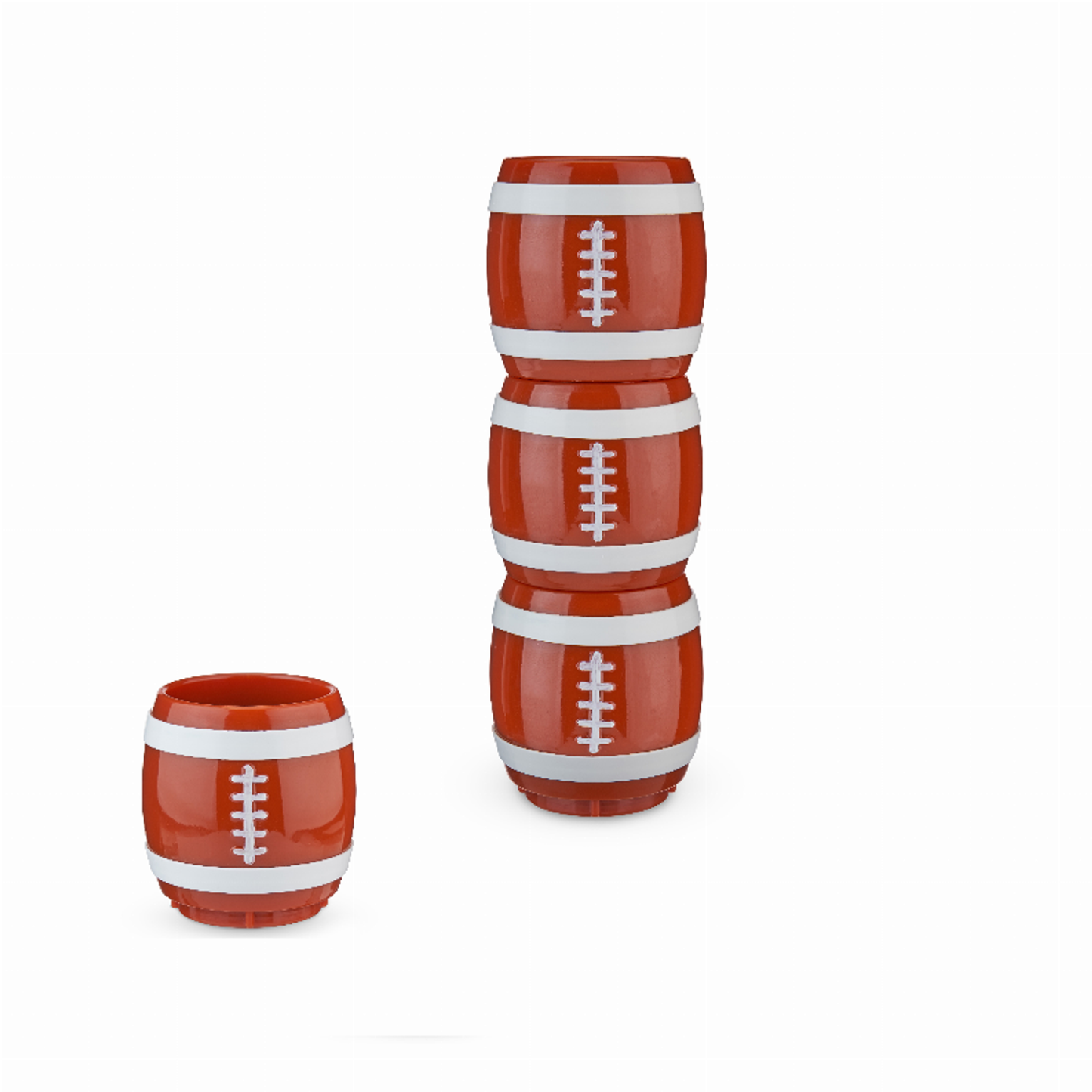 Fourth Down Football Shot Glasses by Truezoo, Set of 4