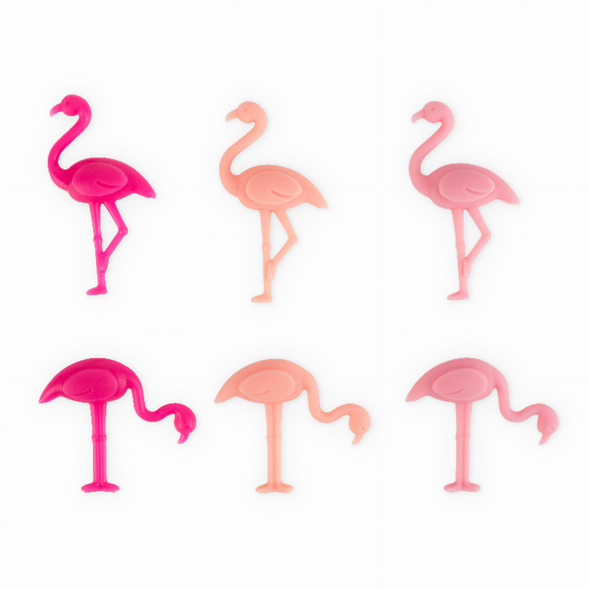 Truezoo Flamingo Drink Charms, Set of 6