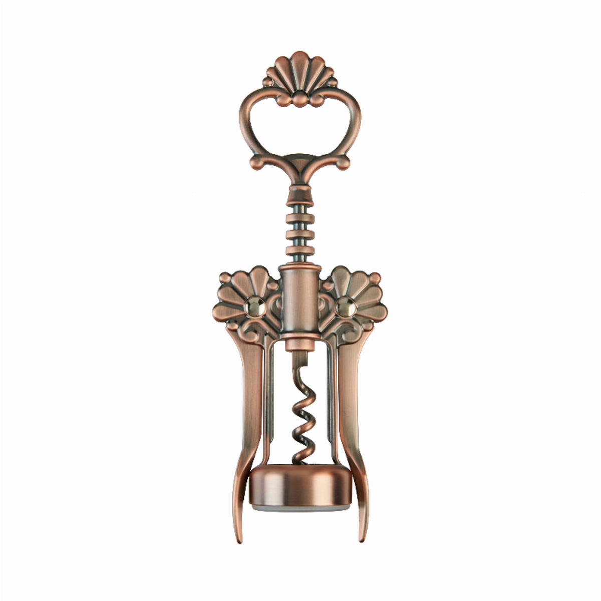 Twine Brushed Copper Filigree Winged Corkscrew