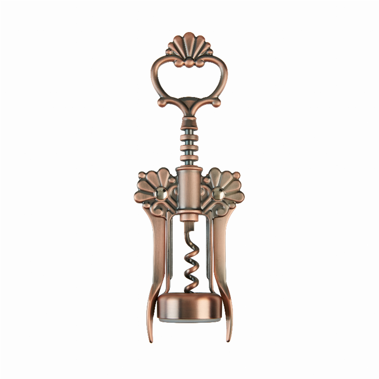 Twine Brushed Copper Filigree Winged Corkscrew