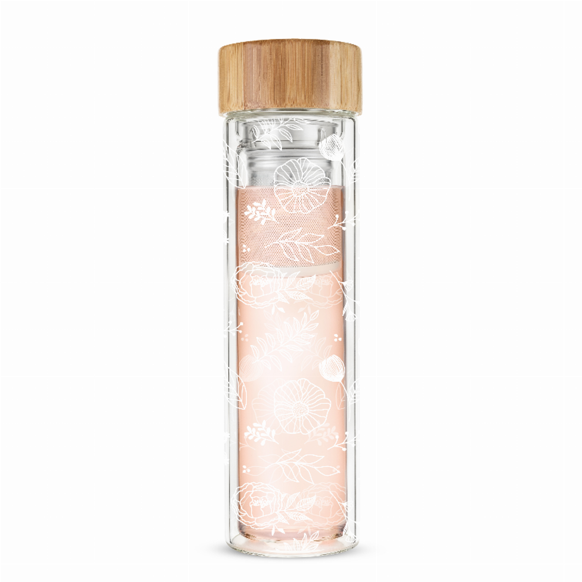 Blair Garden Party Glass Travel Infuser Mug by Pinky Up