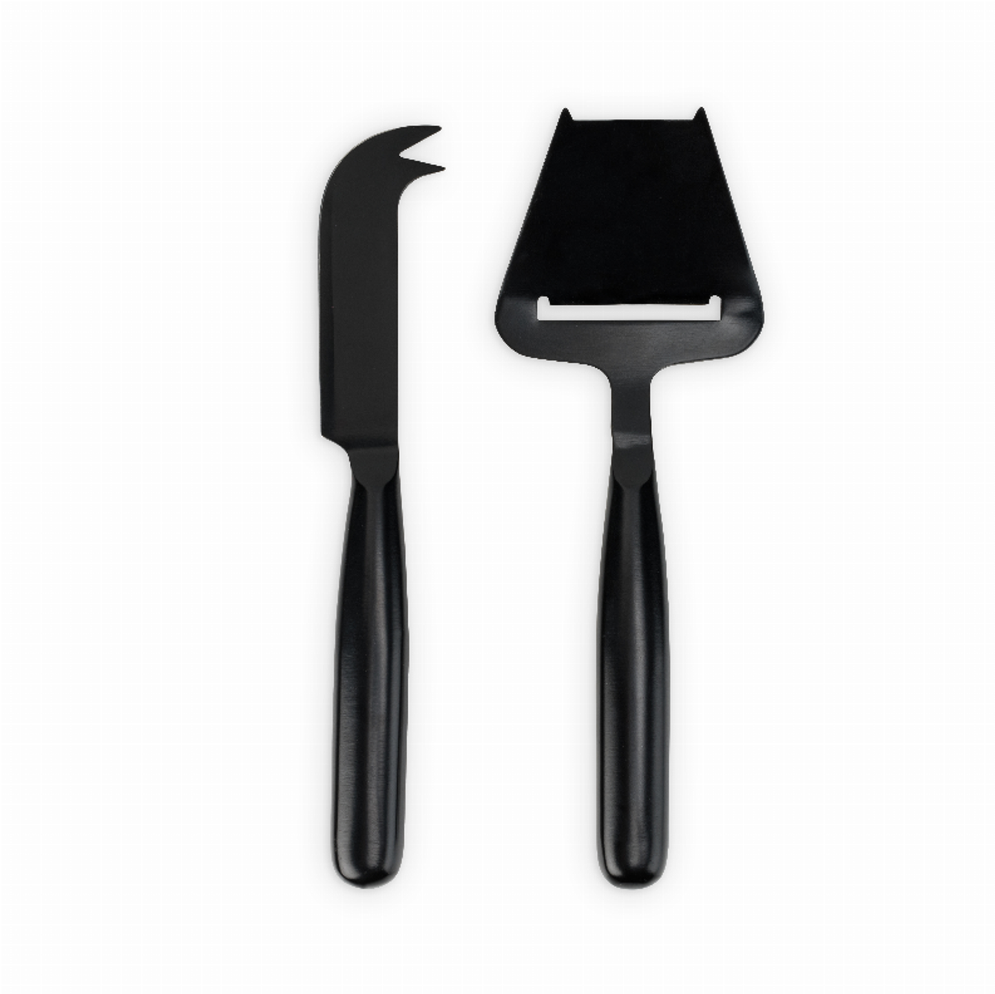 True Nero Matte Black Cheese Knives, Set of 2