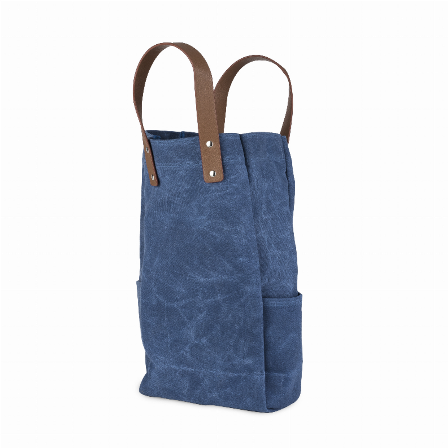 Waxed Canvas Double Bottle Wine Bag by True