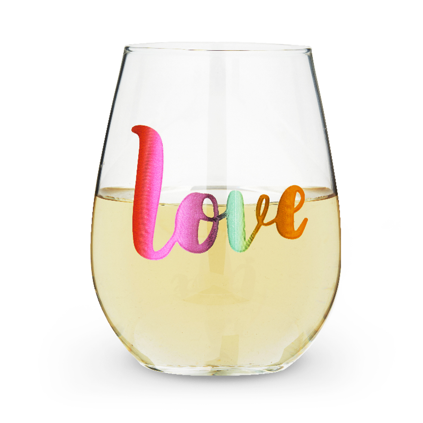 Love Stemless Wine Glass by Blush, 20 oz