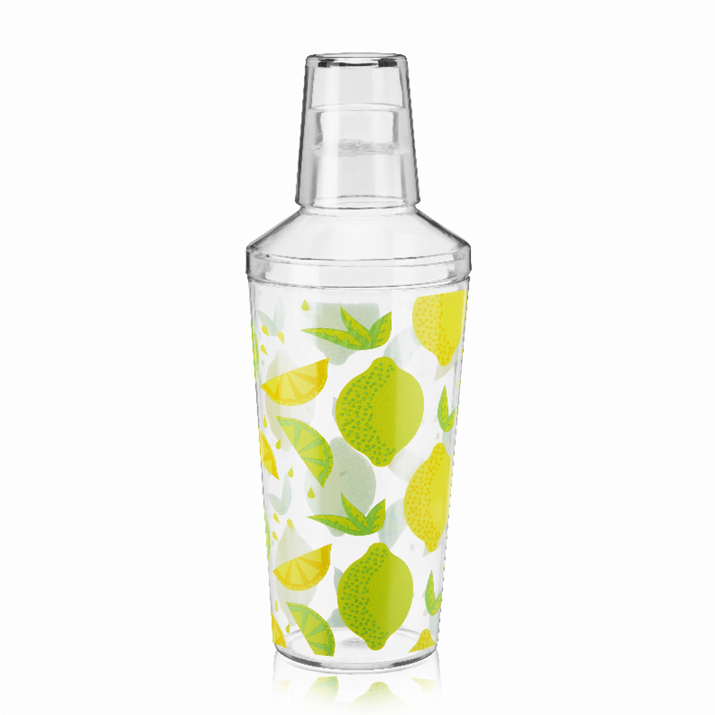 Citrus Patterned Plastic Cocktail Shaker by True, 16 oz
