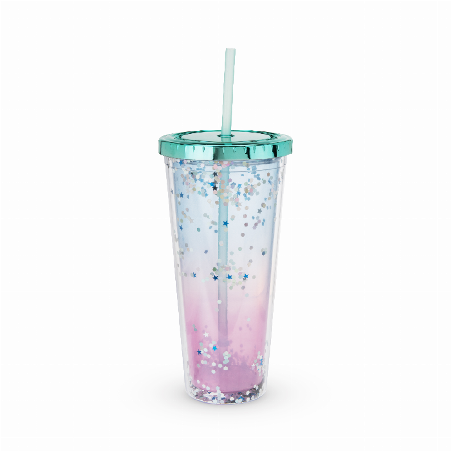 Mermaid Glitter Drink Tumbler by Blush, 24 oz