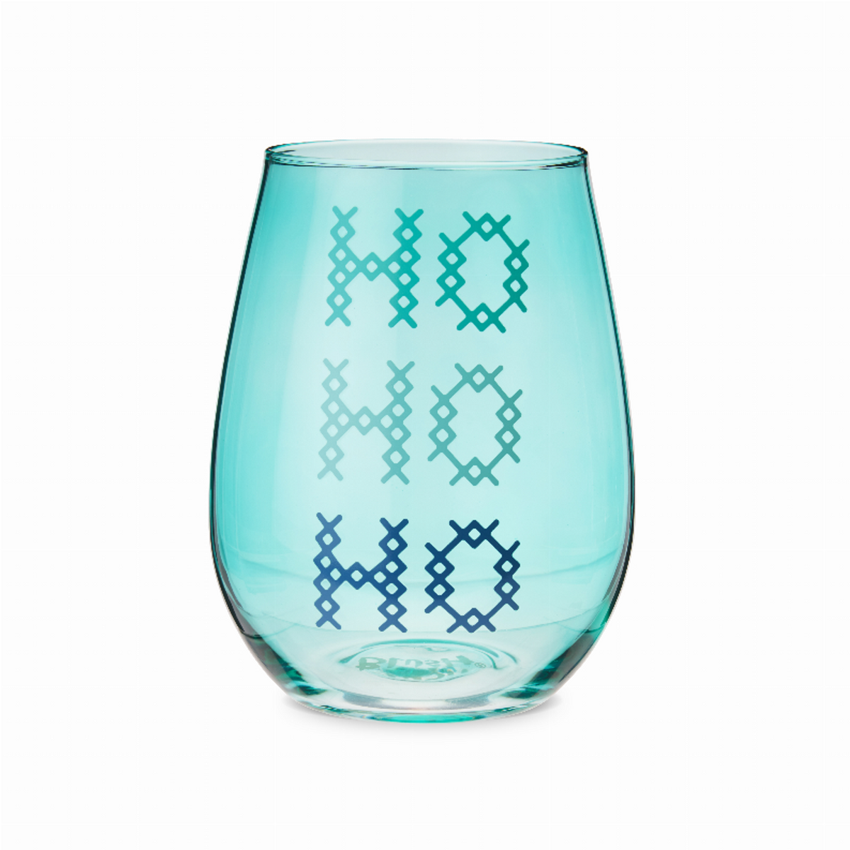 Blush Ho Ho Ho Stemless Wine Glass