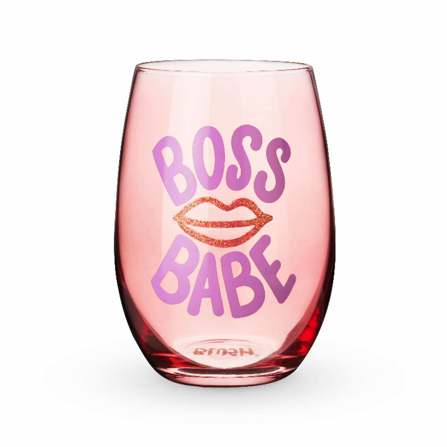 Boss Babe Stemless Wine Glass by Blush, 12 oz