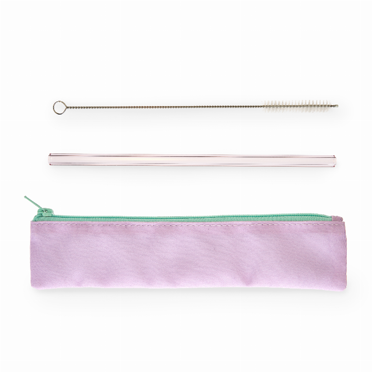 Lavender Glass Straw Set by Blush