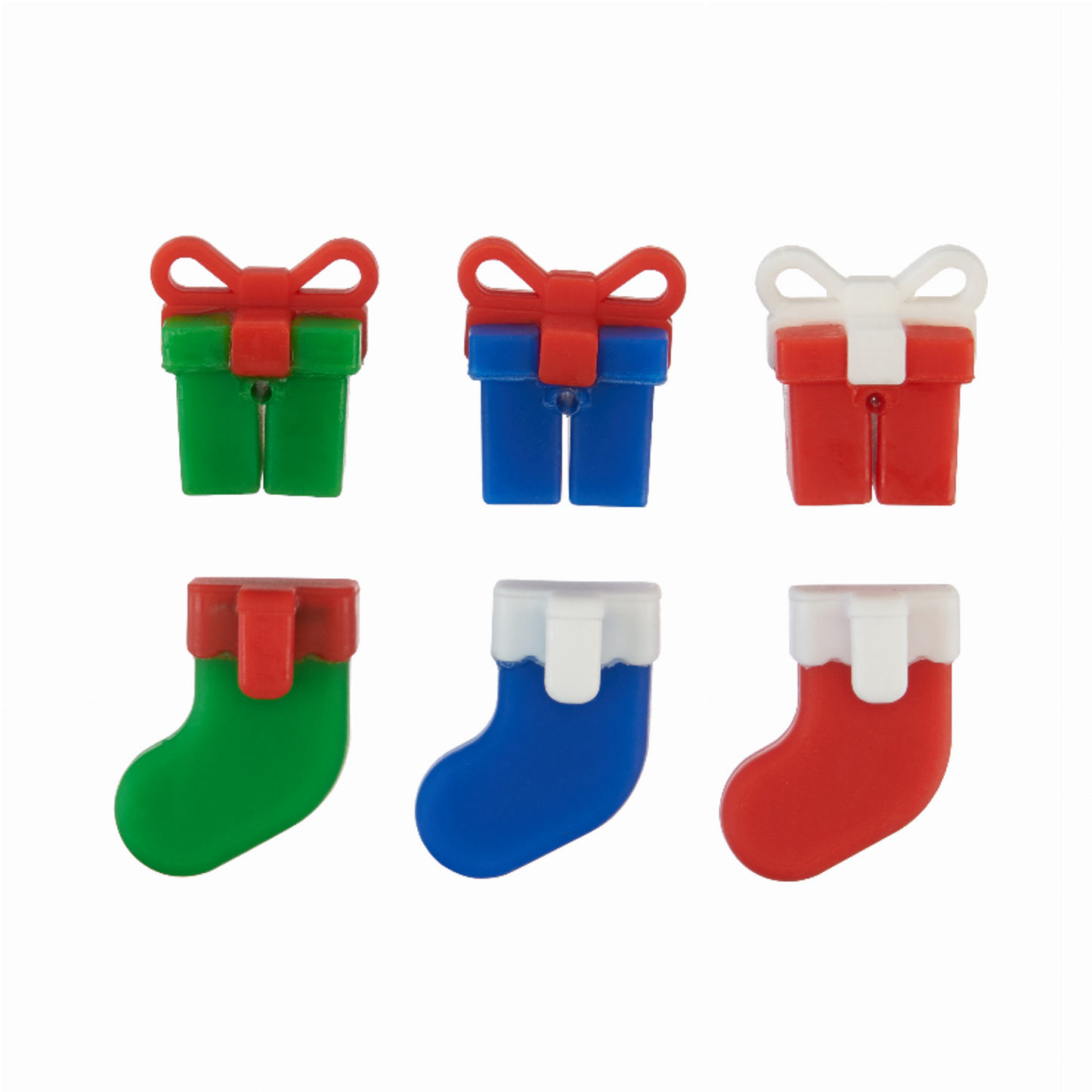 Truezoo Holiday Trim Drink Charms, Set of 6