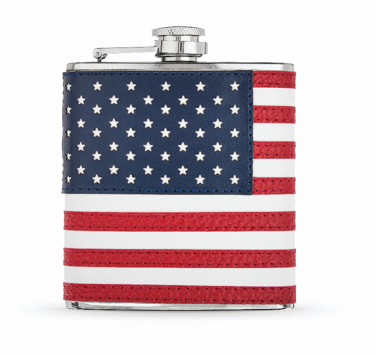 American Flag Flask by True, 6 oz
