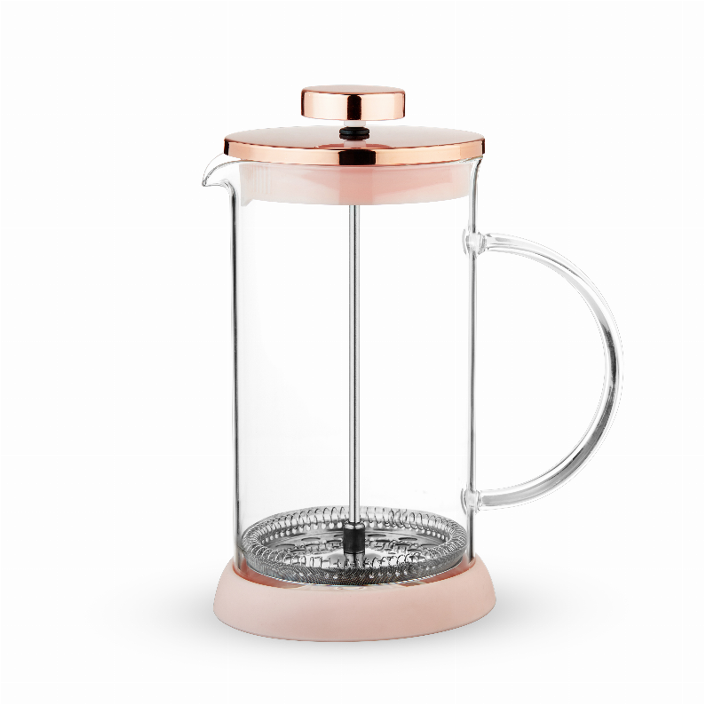Riley Mini Pink Glass Tea Press Pot by Pinky Up