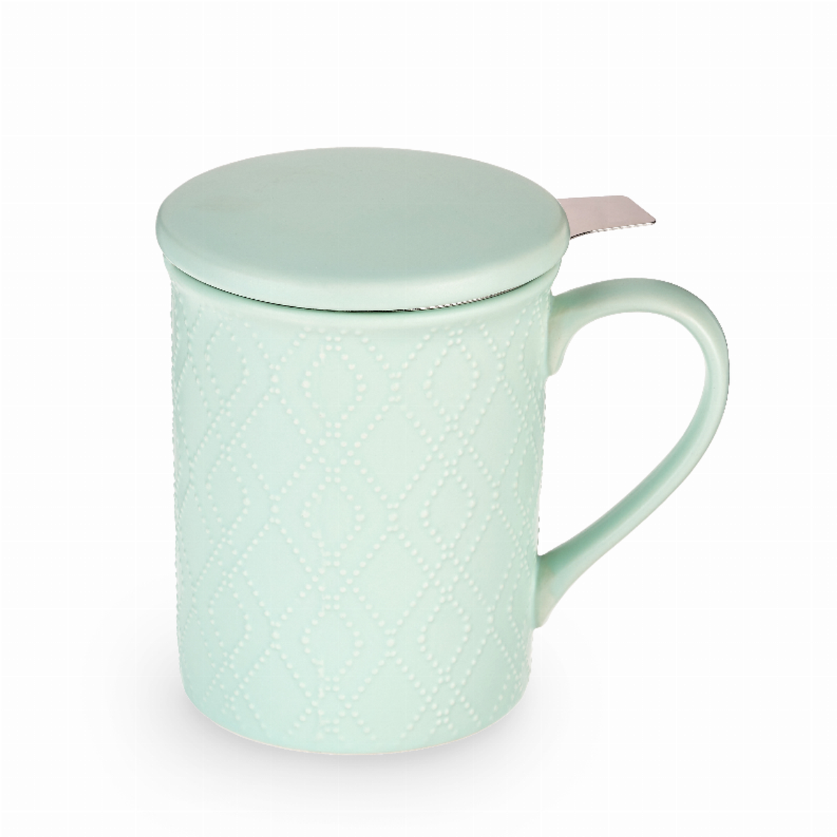Annette Souk Mint Ceramic Tea Mug & Infuser by Pinky Up