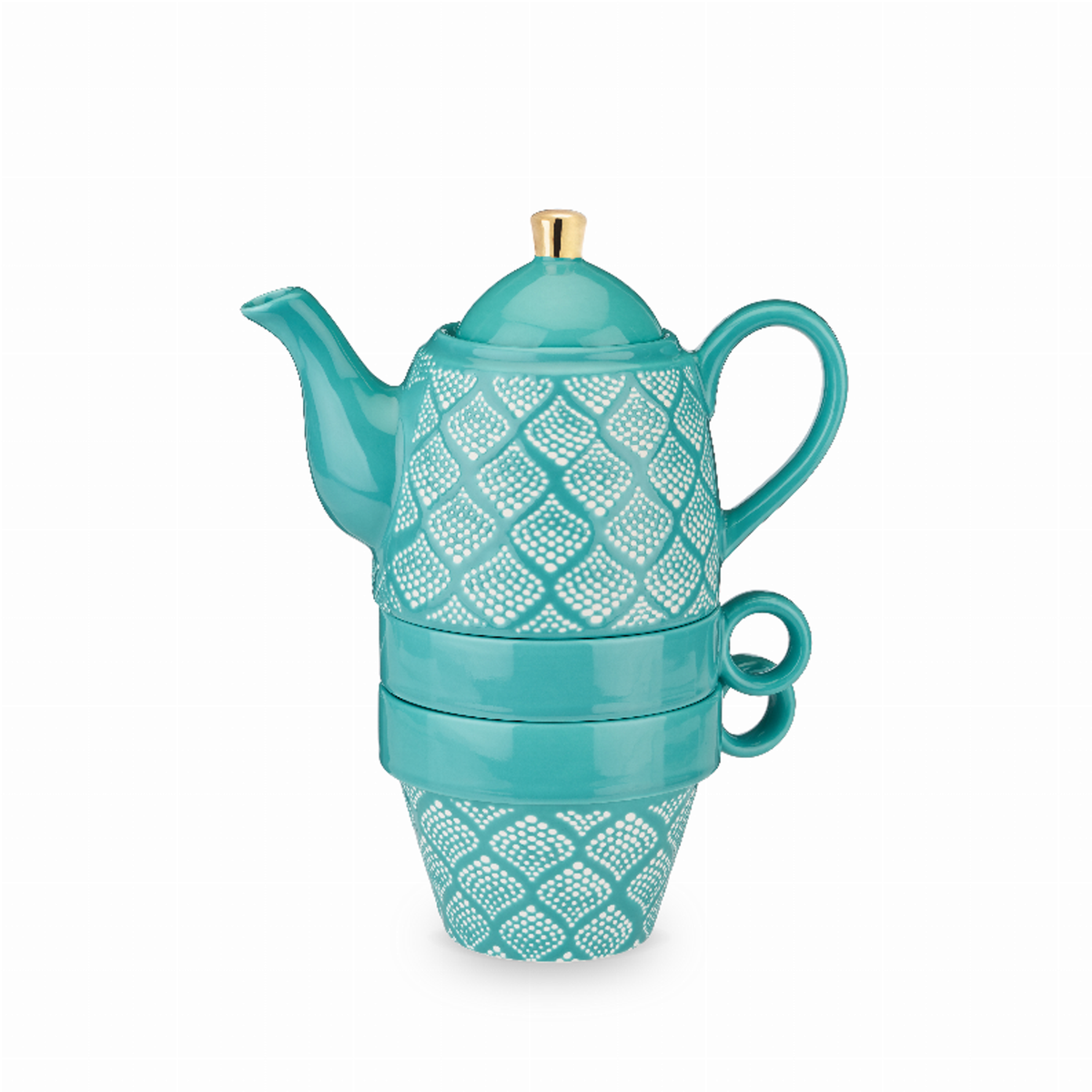 Taylor Bali Turquoise Tea for Two Set by Pinky Up