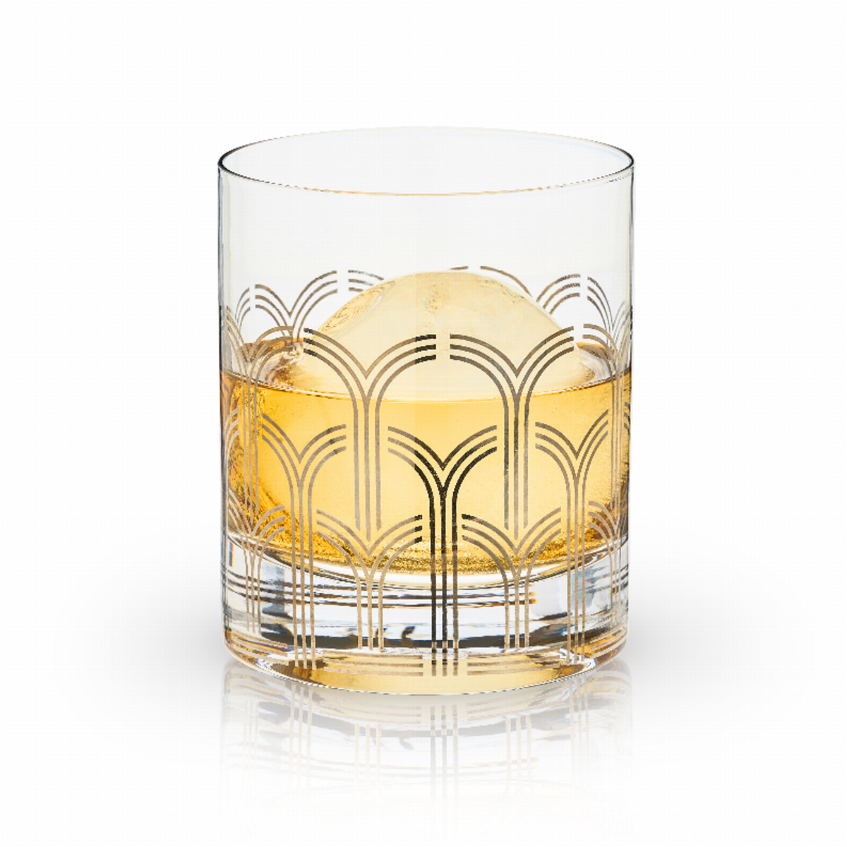 Hairpin Deco Tumblers by Viski, Set of 2