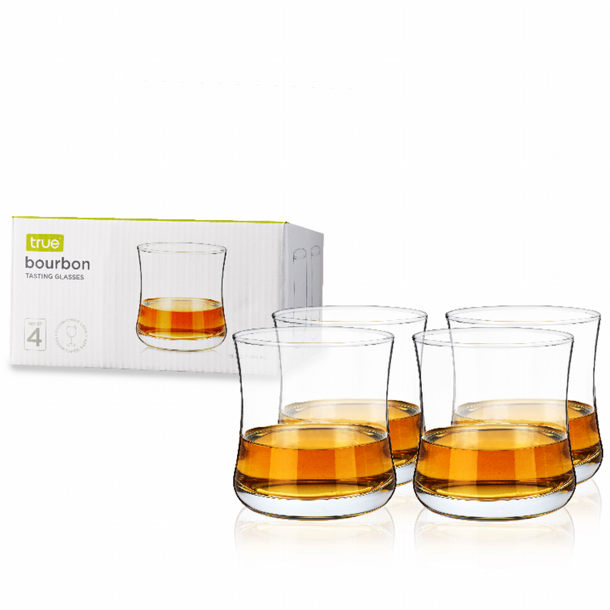 True Bourbon Glasses, Set of 4