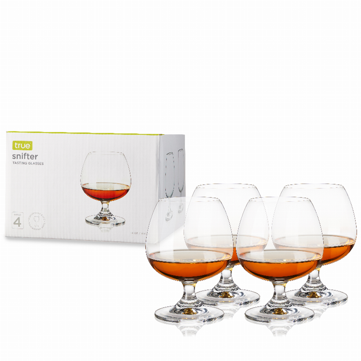 True Snifter Glasses, Set of 4