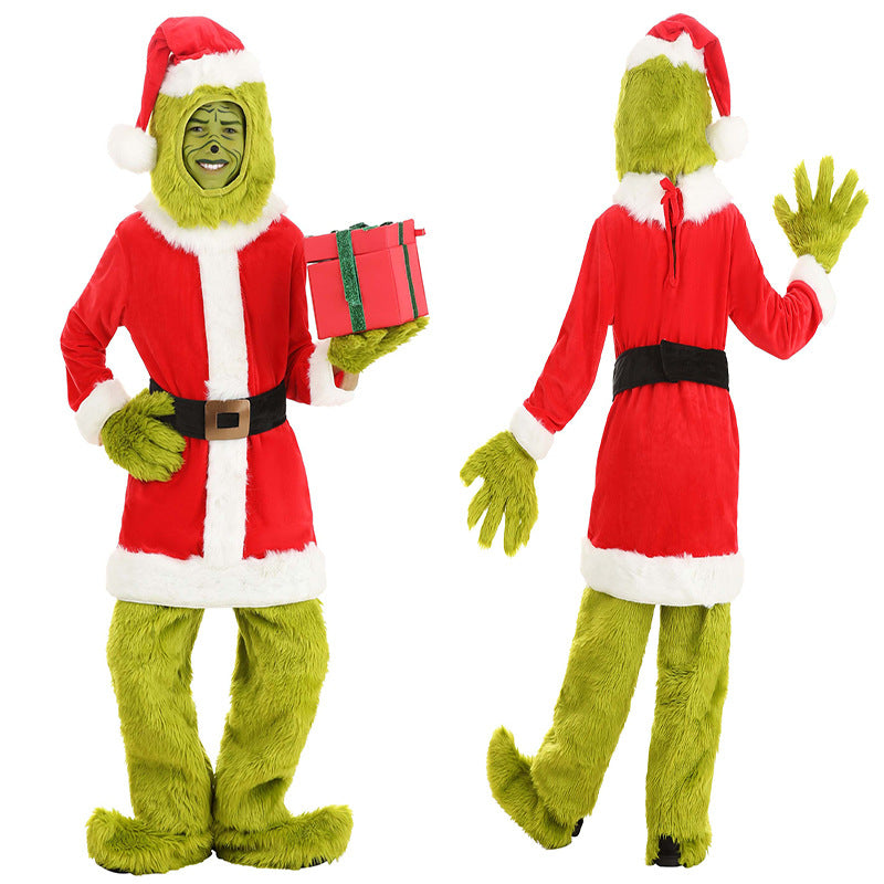 Halloween hit green monster Grinch cosplay costume