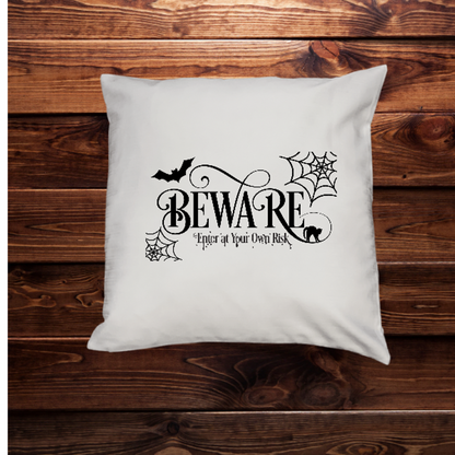 Beware Pillow Cover