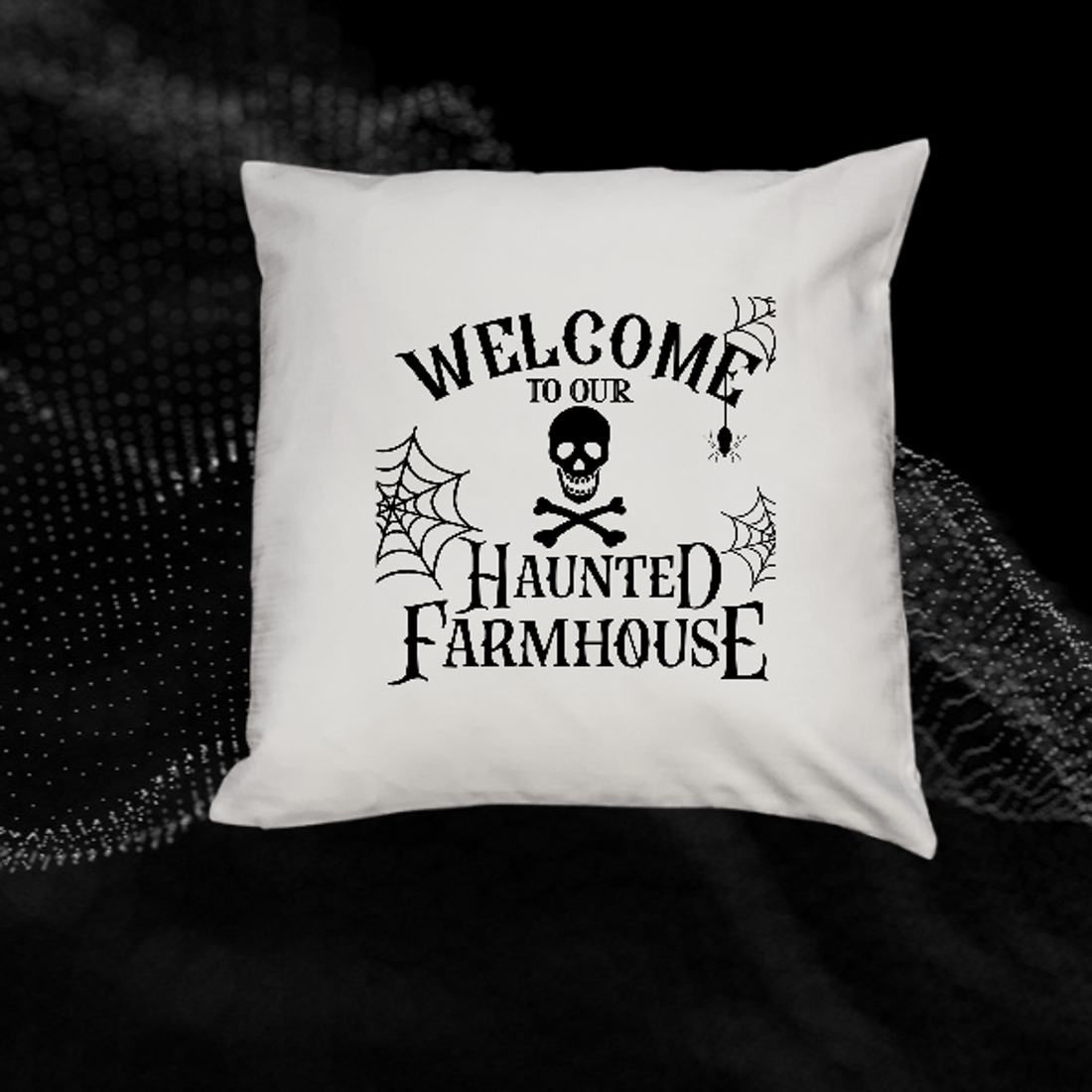 Haunted Farmhouse Pillow Cover