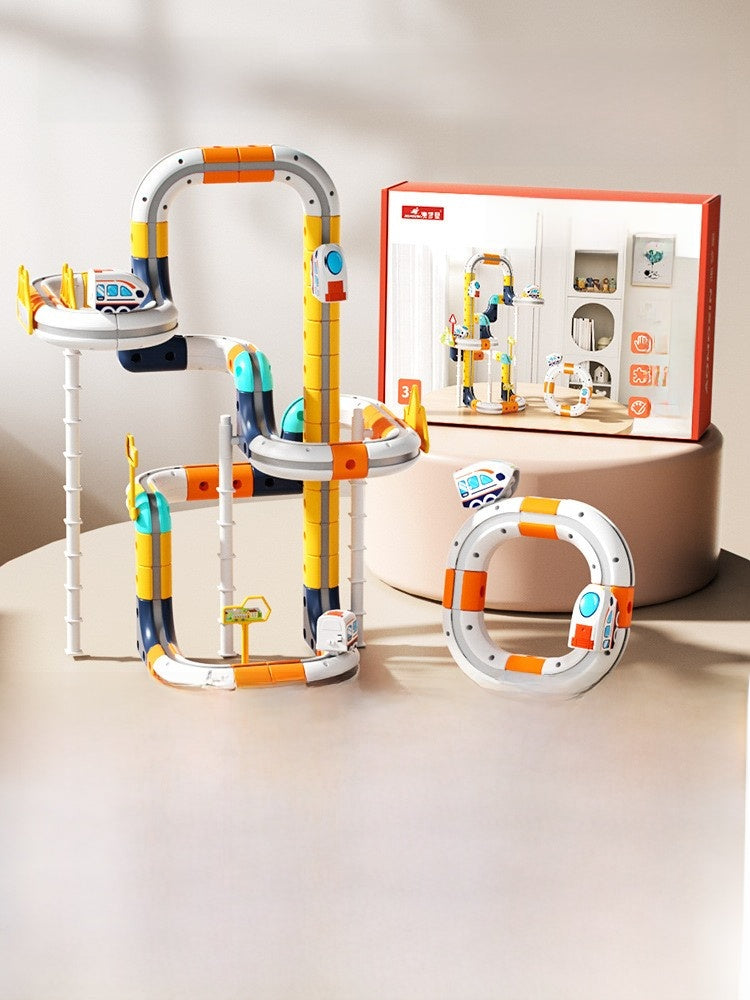 Magnetic Rail Track Building Toy Set