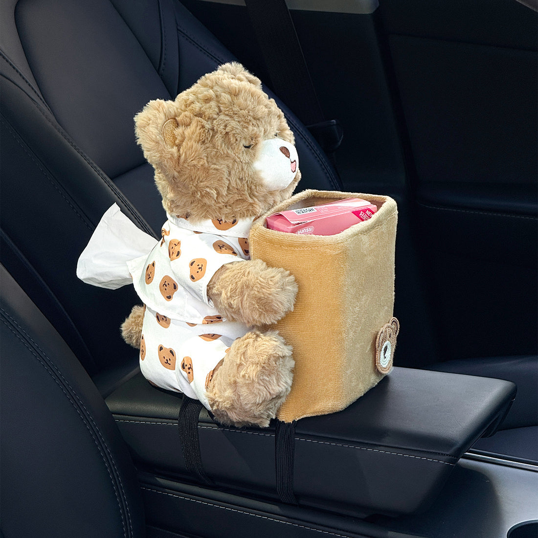 2-in-1 Car Tissue Box and Trash Can