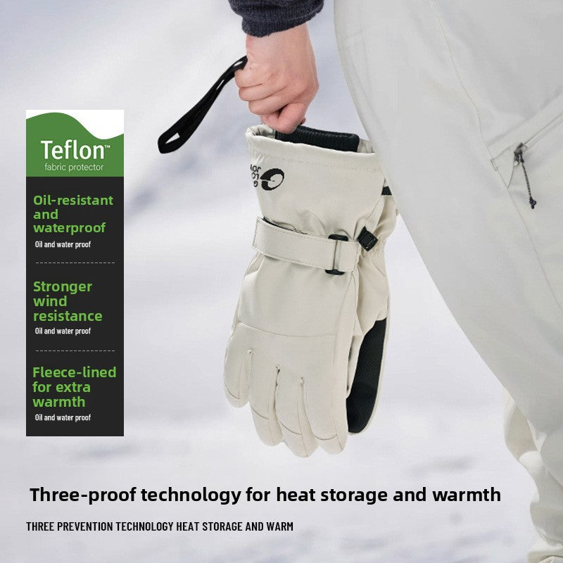 Winter 3M Thinsulate Ski Gloves Waterproof Windproof Fleece Lined Outdoor Cycling Gloves