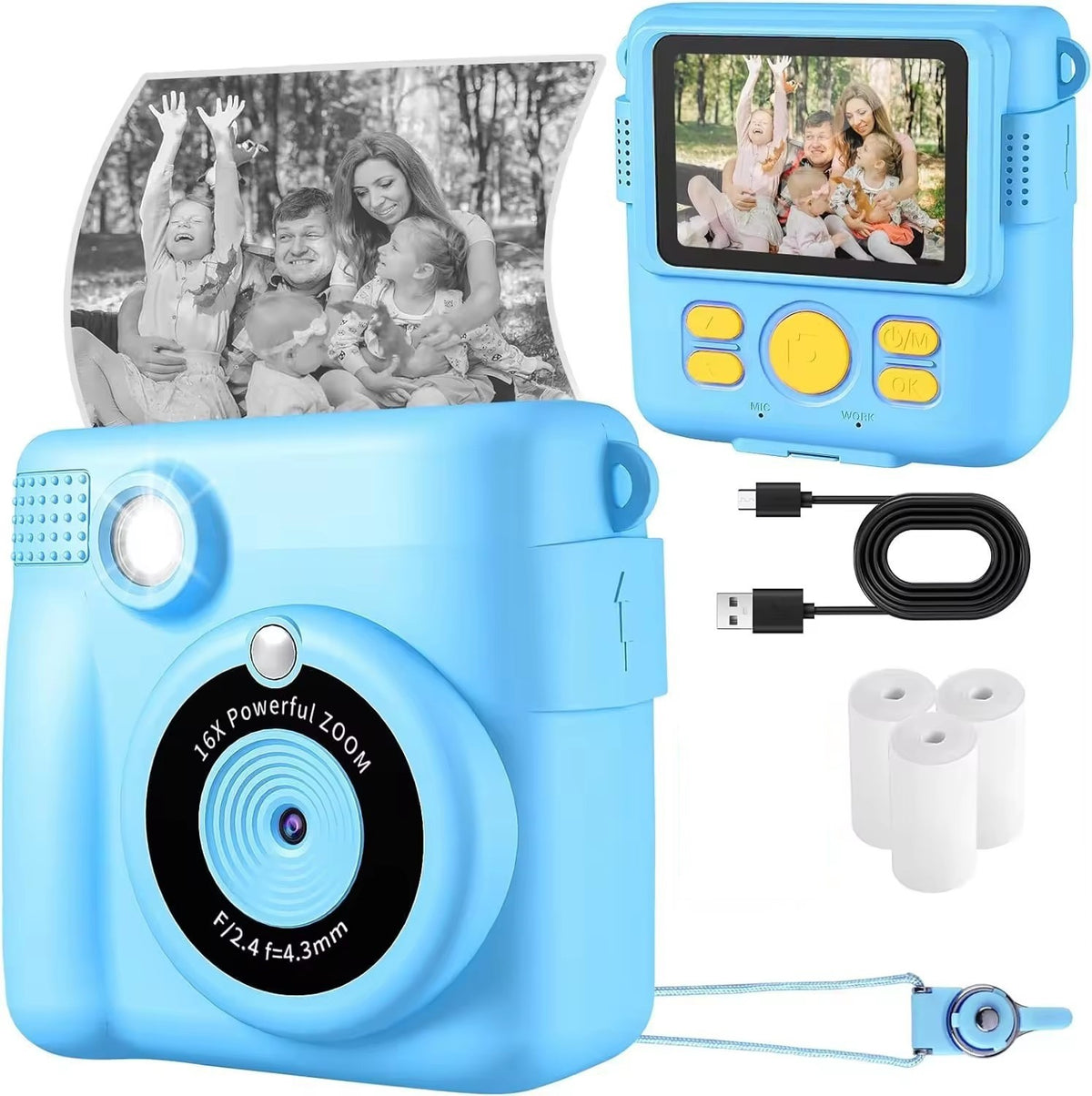 Kids Instant Print Camera