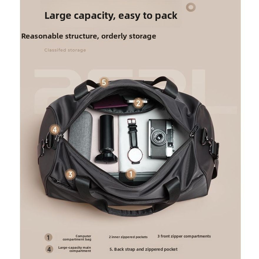 Lightweight Nylon Travel Handbag