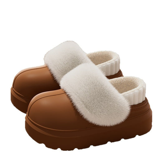 Warm Cotton Slippers with Removable Inner Cover